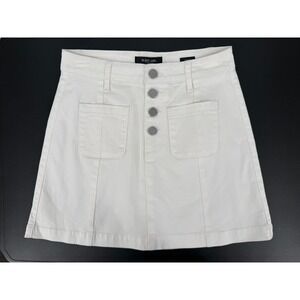 Black Label C'est Toi White Denim Skirt